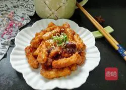 Illustration of how to make plum sauce strips 10