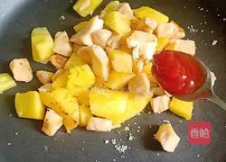 Illustration of how to make fried chicken breast with pineapple 12