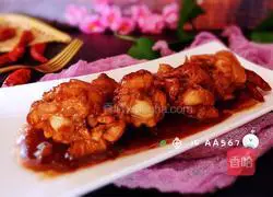 Illustration of braised chicken wing roots 11