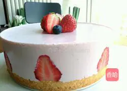 Strawberry Cheese Mousse Cake Recipe Illustration 23