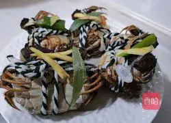 Illustration of steamed hairy crabs 4