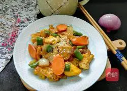 Illustration of how to make stir-fried poached eggs 10