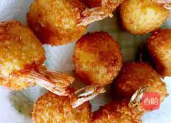 Illustration of making mashed potato and shrimp balls 21