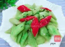 Illustration of how to make stir-fried loofah with minced garlic 15