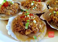 Garlic vermicelli and scallops Practice illustration 6