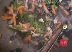 Illustration of how to make fish-flavored shredded pork rice bowl (simple) 13