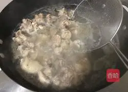 Illustration of how to make large plate chicken 2