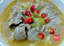 Illustration of how to make fat beef in sour soup 17