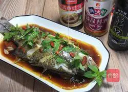 Illustration of how to make steamed seabass with mint 14