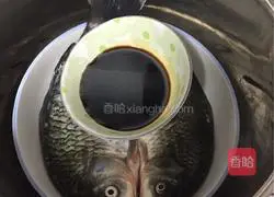 Illustration of steamed crucian carp 3