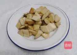 Apricot Illustration of how to make oyster mushrooms and shrimps 14