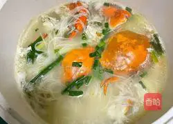 Illustration of how to make crab rice noodles 10