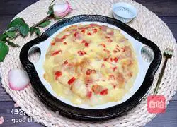 Illustration of how to make bacon, potato and rice pizza 13