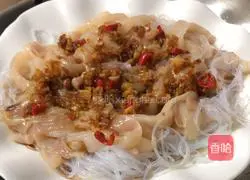 Illustration of how to make steamed fresh squid with garlic vermicelli 6