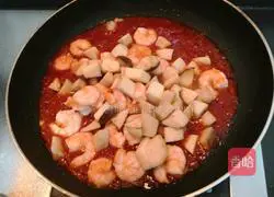 Illustration of how to make king oyster mushrooms and shrimps 17