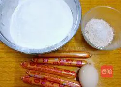 Illustration of how to make ham rolls 1