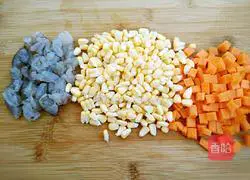 How to make colorful shrimp porridge Illustration 5