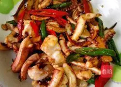 Illustration of how to make fried squid tentacles with pepper 13