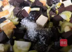 Illustration of how to make black and white tofu 4