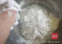 Illustration of making mashed potato cake 5