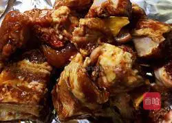 Illustration of grilled pork ribs 9