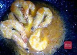 Illustration of braised prawns in oil 8
