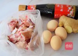 Illustration of how to make pig's feet and ginger 1