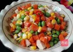 Illustration of how to make stir-fried chicken tenders with tripe 7