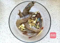 Illustration of grilled prawns 1