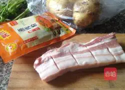 Illustration of how to make Sichuan style steamed pork 1