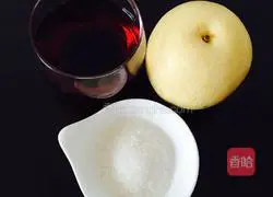 Illustration of how to make red wine pears 1