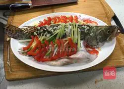 Steamed Mandarin Fish Recipe Illustration 7