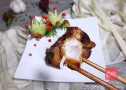 Illustration of how to make pan-fried glutinous rice cake 9