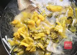 Illustration of how to make pickled cabbage, tofu and fish 9