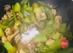 Illustration of Braised Chicken with Cucumber, Lettuce and Chicken 10