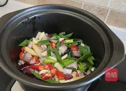 Illustration of how to make Korean assorted pot 8