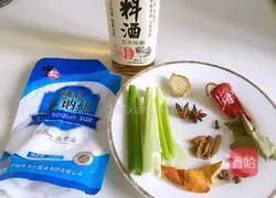 Illustration of how to make garlic white meat 2