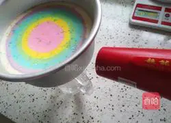 Illustration of how to make rainbow mousse cake 21