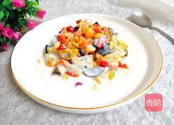 Yoghurt Cereal Fruit and Vegetable Salad Recipe Illustration 8