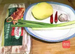 Illustration of how to make bacon mashed potatoes 1