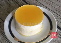 Orange Illustration of how to make mousse cake 1