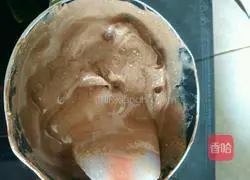 Cheese Illustration of how to make cocoa mousse cake 14