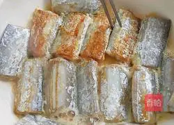 Illustration of how to fry hairtail 6