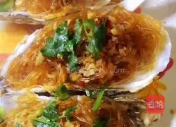 Illustration of how to make steamed oysters with garlic vermicelli 13