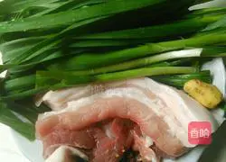 Twice-cooked pork with garlic sprouts Illustration of how to do it 1