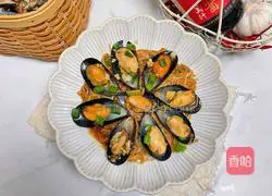 Mussels and Braised Enoki Mushrooms Illustration of how to do it 11