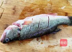 Steamed sea bass Illustration of how to do it 2