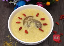 Illustration of how to make sea cucumber, pumpkin and millet porridge 6