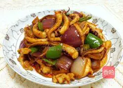 Illustration of how to make cumin squid tentacles 12