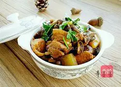 Illustration of Northeast Chicken Stewed with Mushrooms 10